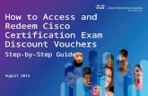 Step-By-Step Guide to Access and Redeem Cisco Certification Exam Discounts