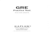 Kaplan GRE Practice Test Gg5079
