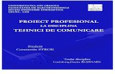 Proiect Disciplina Tehnica Comunicarii
