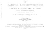 Cantus Lamentationum
