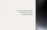 Plan de Manejo de Residuos de Un Restaurante