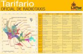 Tarifario Oficial Radio Taxis Paz