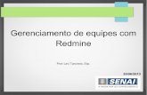 Apresentação sobre gerenciamento de equipes com Redmine