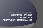 Hospital Bylaws (Corporate)