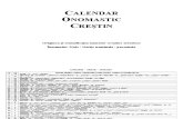 Calendar onomastic - Originea şi semnificaţia numelor creştine ortodoxe