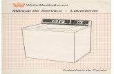 Manual de Serviço e Esquema eletrico da lavadora White-Westinghouse