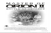 Master of Orion2 Battle at Antares Handbuch