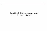capital management and stress test