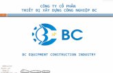 Công ty CP thiết bị xây dựng công nghiệp BC