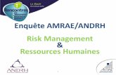 Enquête AMRAE/ANDRH Risk Management et Ressources Humaines