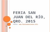 Programa Feria San Juan del Rio 2015