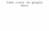 Como crear un google docs padrino