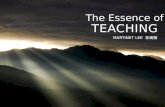 The essence of teaching