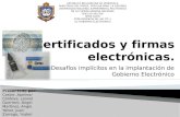 Certificados y firmas electrónicas
