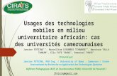Usages des technologies mobiles en milieu universitaire africain: cas des universités camerounaises