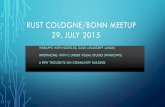 Rust Cologne/Bonn Meetup 29.07.2015
