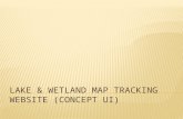 Lake & wetland map tracking website (concept)