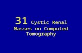 31 cystic renal masses on computed tomography