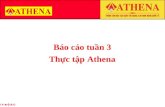 Báo cáo thực tập tuần 3 - Athena - Joomla