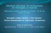 Português Lingua Materna e Não Materna: Ensino-Aprendizagem de Expressões Idiomáticas