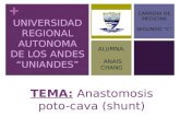 anastomosis porto-cava (shunt)