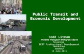 Istanbul IETT Professional Development Workshop, #5 of 6_Transit & Economic Development