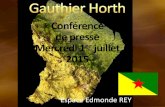 Présentation   Gauthier Horth