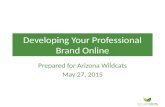 Developing your professional brand online