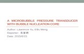 A microbubble pressure transducer with bubble nucleation