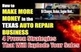 MAKE MORE MONEY IN THE TEXAS AUTO REPAIR BUSINESS