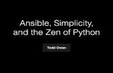 Ansible, Simplicity, and the Zen of Python