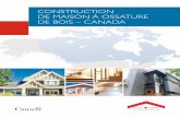 Construction de maison à ossature de bois – canada