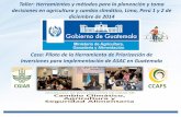 Caso: Piloto de la Herramienta de Priorización de Inversiones para implementación de ASAC en Guatemala