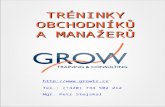Tréninky obchodníků, manažerů - GROW Training & Consulting
