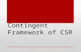 Contingent Framework of CSR