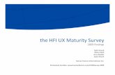 HFI Usability Maturity Survey Findings - 2009