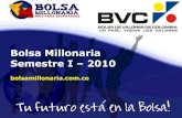 Concurso Bolsa Millonaria BVC - I 2010