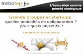 Innhotep - Quelles collaborations entre les grands groupes et startups, pour quels objectifs? Exemples choisis en France