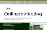 DIM Workshop Onlinemarketing