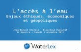 L'accès à l'eau - enjeux éthiques, économiques et géopolitiques