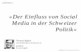 Der Einfluss von Social Media in der Schweizer Politik