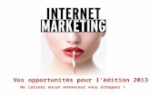 Internet marketing 2013