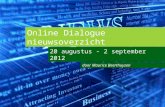 Online Dialogue Nieuwsoverzicht 20 augustus - 2 september  2012