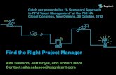 Find the right project manager
