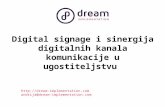 Digital signage i sinergija digitalnih kanala komunikacije u ugostiteljstvu
