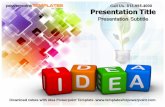 Cubes with Idea Powerpoint Template- Templates For PowerPoint