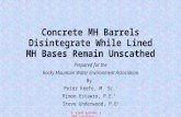 Concrete MH Barrels Disintegrate While Lined MH BasesA