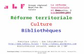 Réforme territoriale - Culture - Bibliothèques