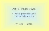 7o ano 2015 - Arte medieval   paleocristao e bizantino