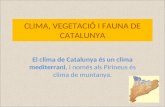 Clima, Vegetació I Fauna De Catalunya